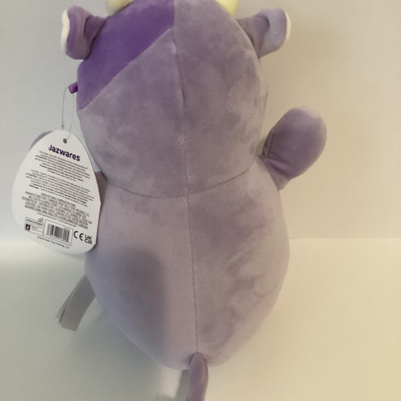 New Bubba the Purple Cow 10” HugMees Squishmallow - Valentine’s Day HugMees - Picture 3 of 4